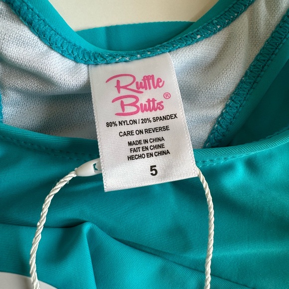 🌊 NWT Girls Ruffle Butts Flounce swimsuit. Size 5 - Picture 3 of 3